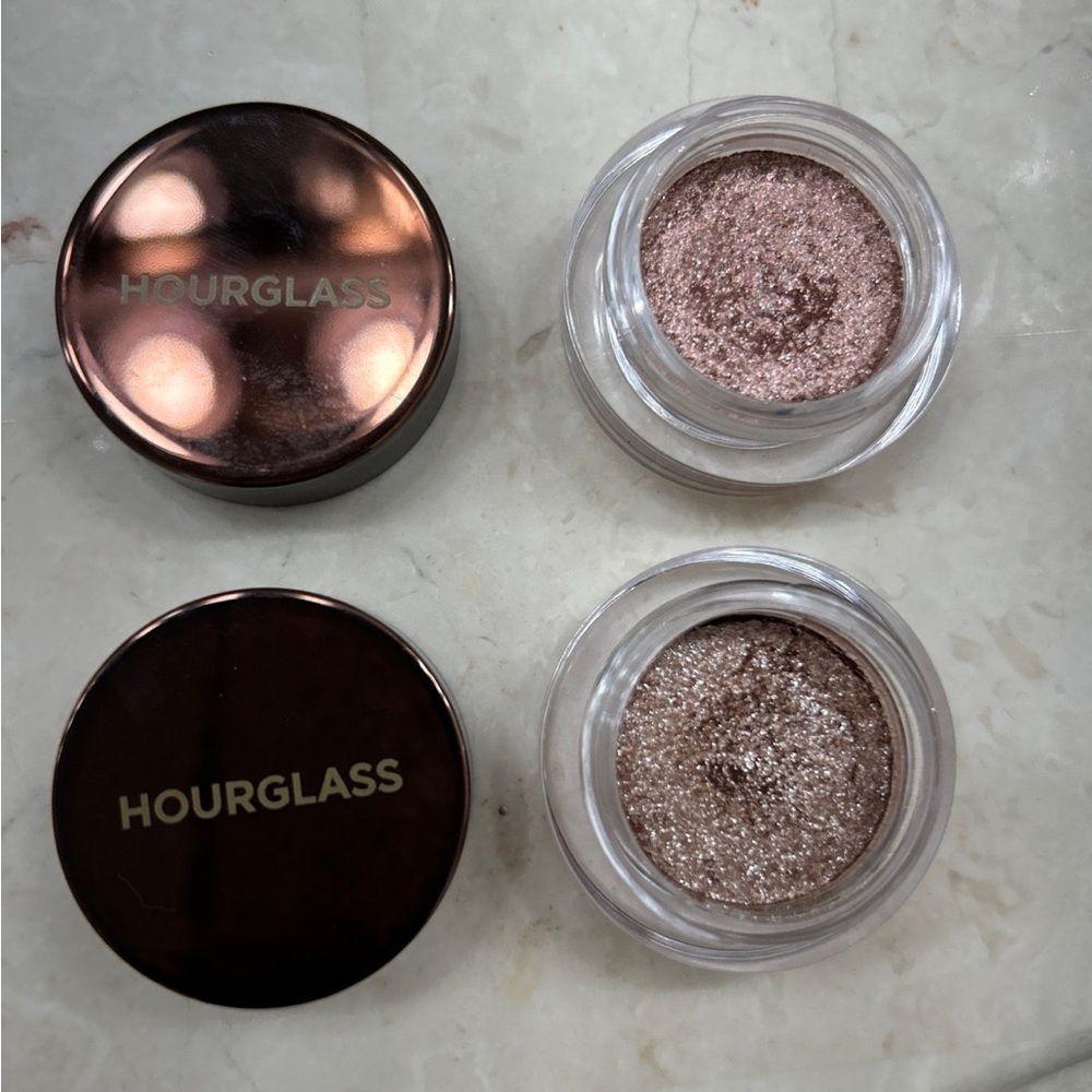 Hourglass scattered light glitter eyeshadow bundle Aura + Ray